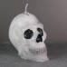 Halloween Candles - Dark Grey Skull Candle